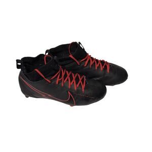 NIKE YOUTH MERCURIAL SUPERFLY 7 ACADEMY FG SOCCER CLEATS BLACK RED SIZE 4Y